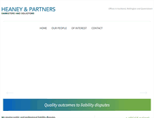 Tablet Screenshot of heaneypartners.com